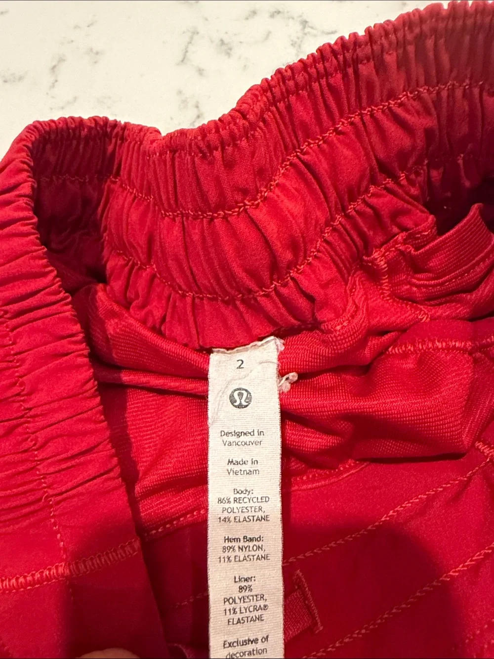 lululemon athletica Red Women's Hotty Hot Shorts